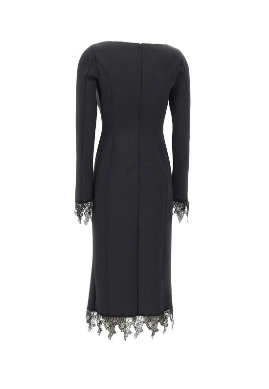 25FW 블루마린 미디 원피스 2A704A N0990 Black - BLUMARINE