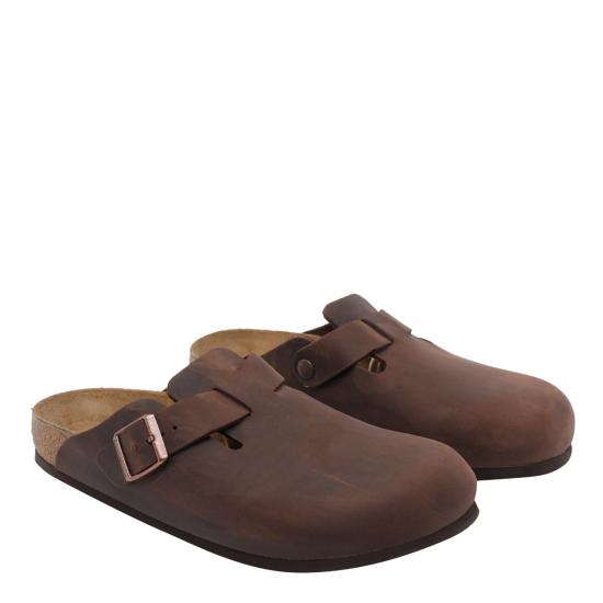 26SS 버켄스탁 보스턴 오일드 레더 클로그 860133 HABANA Brown - BIRKENSTOCK