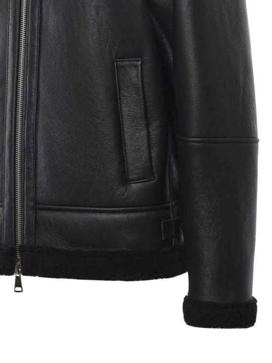 25FW 줄리아노 갈리아노 가죽 자켓 CHICAGONAPPANERO Black - GIULIANO GALIANO