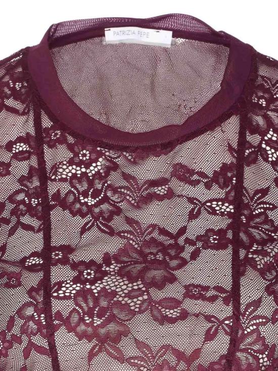 25FW 파트리지아페페 반팔 티셔츠 8M1738J301M536 Dark Red - PATRIZIA PEPE