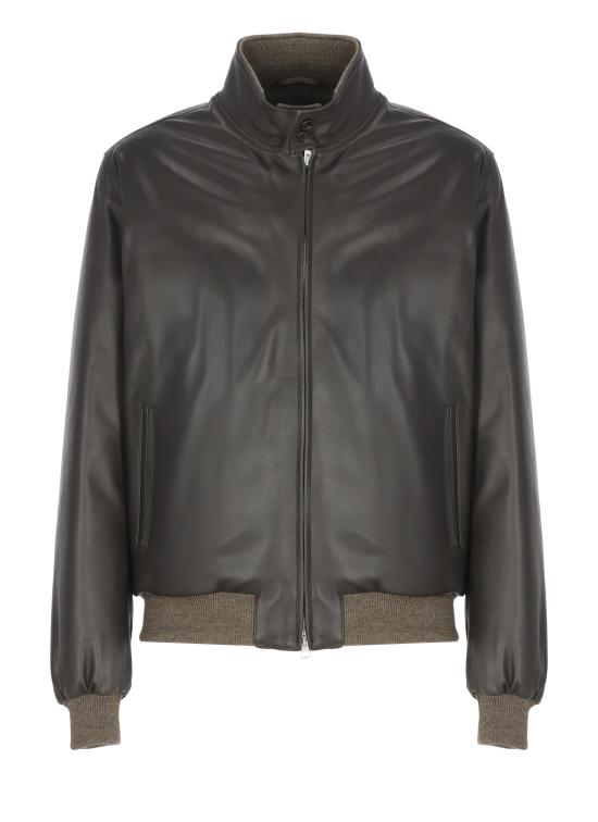 25FW H.C.R. 가죽 자켓 3731P NUDOT MORO Brown