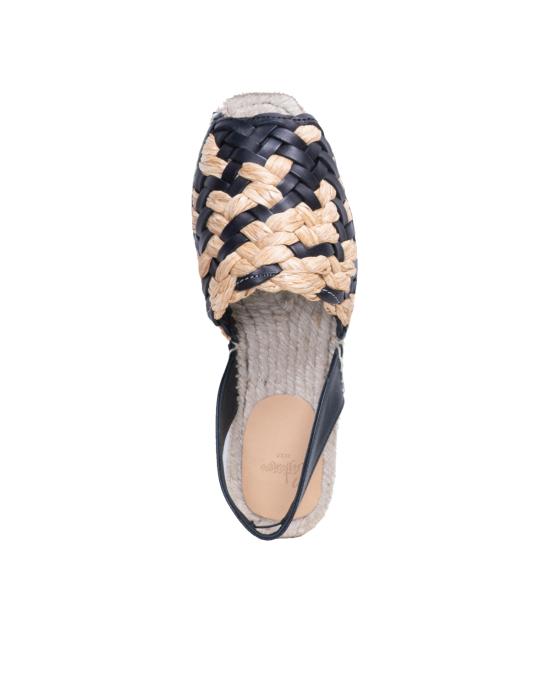  까스따네르 샌들 023091 4091 133 Rafia NATURAL NEGRO MULTICOLOR - CASTANER