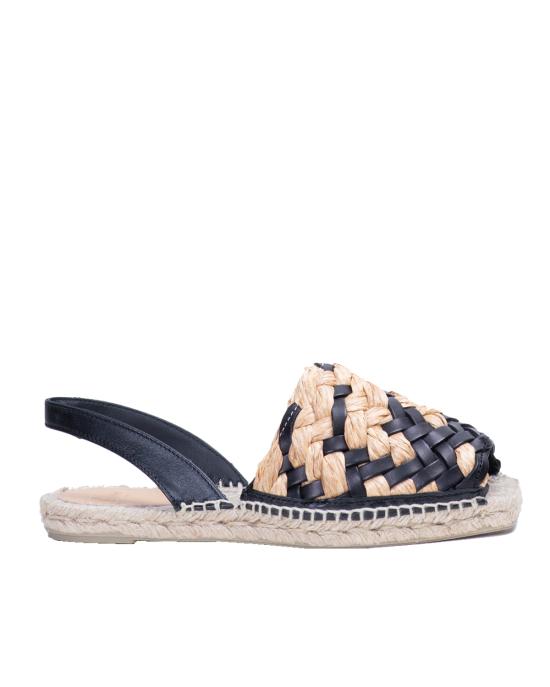 까스따네르 샌들 023091 4091 133 Rafia NATURAL NEGRO MULTICOLOR