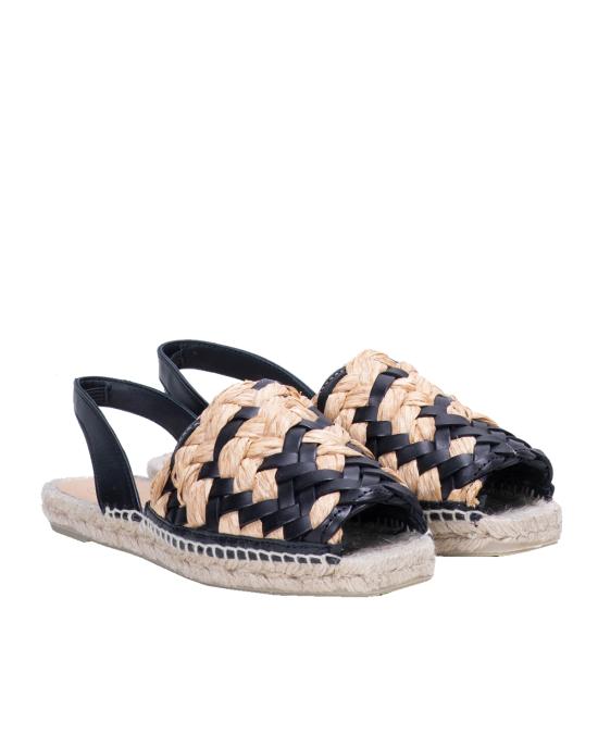  까스따네르 샌들 023091 4091 133 Rafia NATURAL NEGRO MULTICOLOR - CASTANER