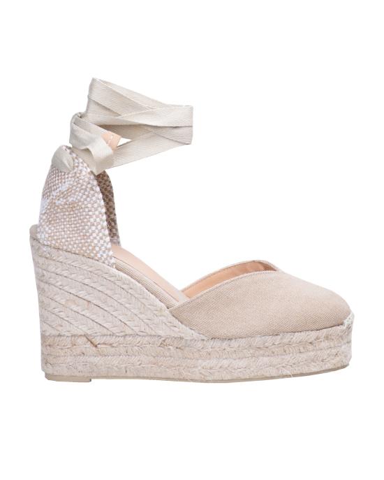  까스따네르 힐/펌프스 021668 2017 8ED 002 Canvas SAND SABBIA