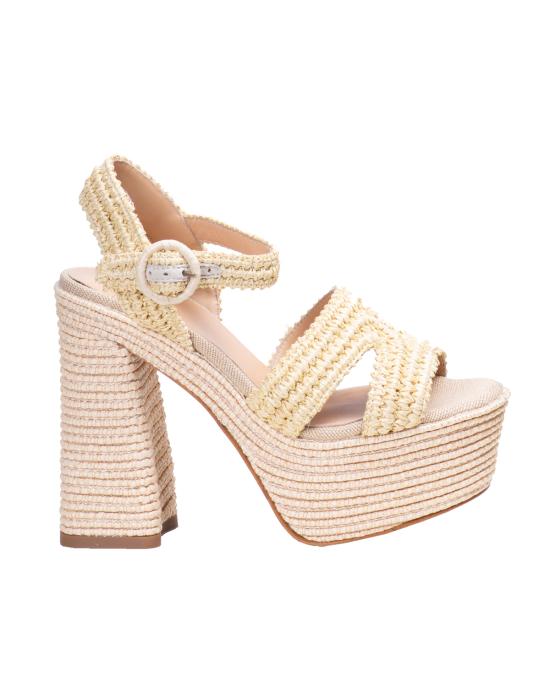  까스따네르 힐/펌프스 023058 2010 131 Rafia NATURAL NATURALE