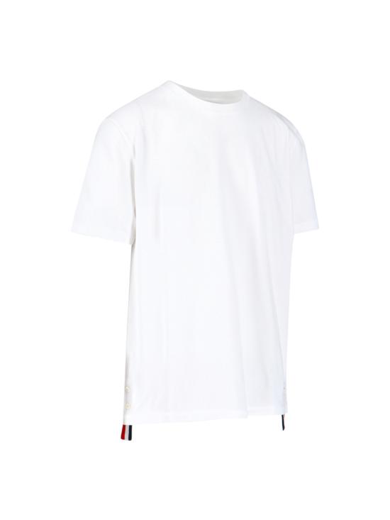 26SS 톰브라운 반팔 티셔츠 MJS056A 00050 100 White - THOM BROWNE