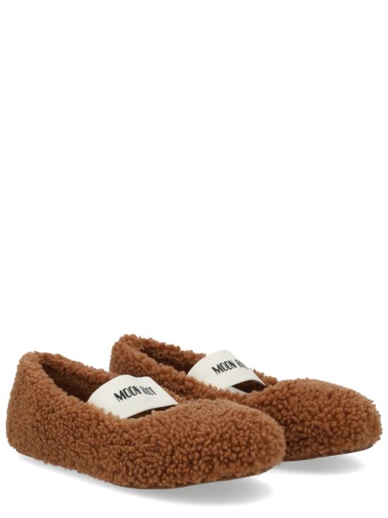 26SS 문부츠 시어링 퍼 발레리나 플랫슈즈 80D2400010M008 BROWN - MOON BOOT