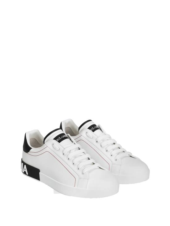 26SS 돌체앤가바나 카프스킨 나파 포르토피노 스니커즈 CS2216AH52689697 WHITE - DOLCE & GABBANA