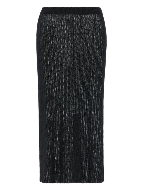 26SS 마르지엘라 리브드 니트 미디 스커트 S51ME0059M13237900F BLACK