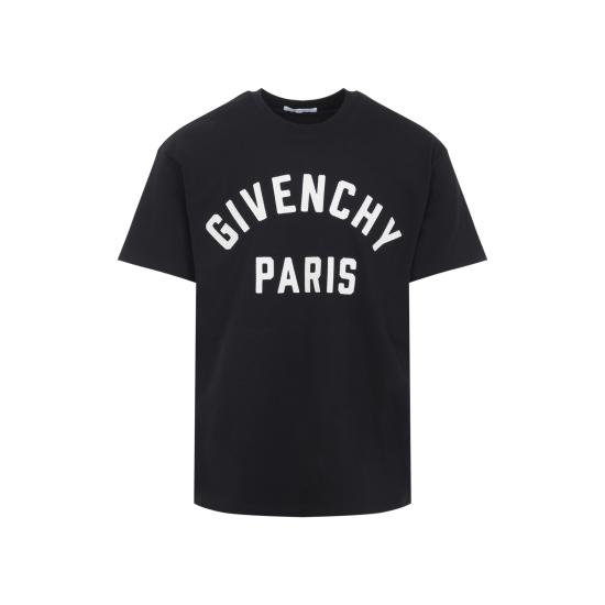 26SS 지방시 맥시 로고 코튼 티셔츠 BM71NK3YRS004 BLACK - GIVENCHY