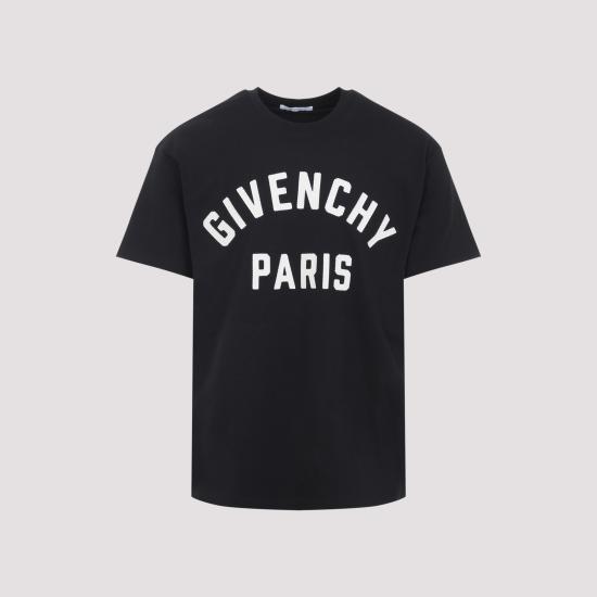26SS 지방시 맥시 로고 코튼 티셔츠 BM71NK3YRS004 BLACK - GIVENCHY