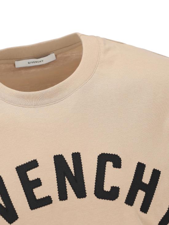26SS 지방시 맥시 로고 코튼 티셔츠 BM71NK3YRS255 BEIGE - GIVENCHY