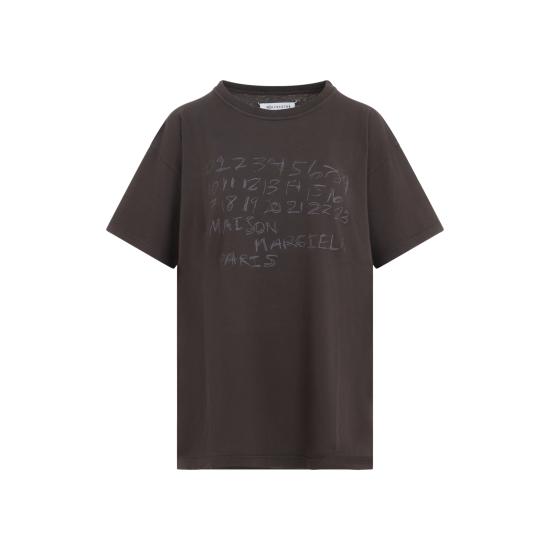 26SS 마르지엘라 뉴메리컬 코튼 티셔츠 S51GC0544S24575144 BROWN - MAISON MARGIELA