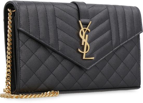 26SS 생로랑 카산드라 체인 월렛 620280BOW911000 BLACK - SAINT LAURENT