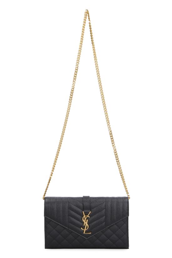 26SS 생로랑 카산드라 체인 월렛 620280BOW911000 BLACK - SAINT LAURENT
