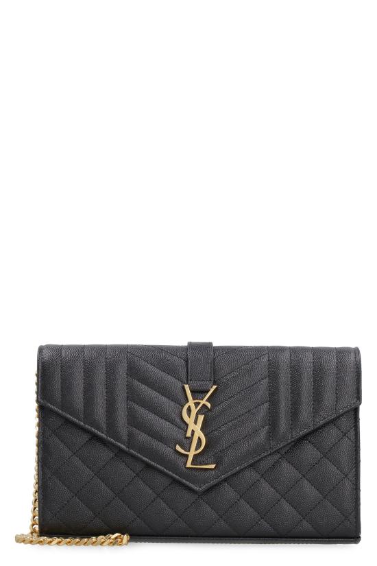 26SS 생로랑 카산드라 체인 월렛 620280BOW911000 BLACK