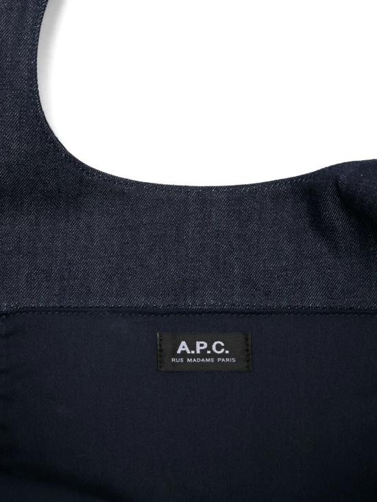 26SS 아페쎄 나논 로고 토트백 COHIZM61565IAI BLUE - A.P.C.