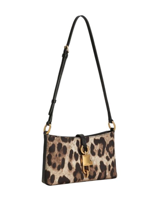 26SS 돌체앤가바나 Leopard-print lock 숄더백 BB7891A0007HY13M BROWN - DOLCE & GABBANA