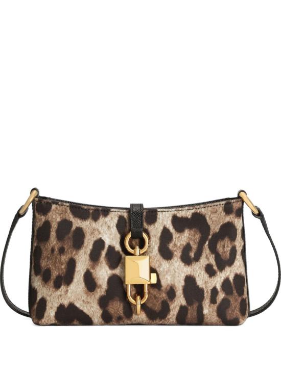 26SS 돌체앤가바나 Leopard-print lock 숄더백 BB7891A0007HY13M BROWN