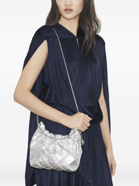 26SS 토리버치 플레밍 미니 숄더백 176040040 SILVER - TORY BURCH
