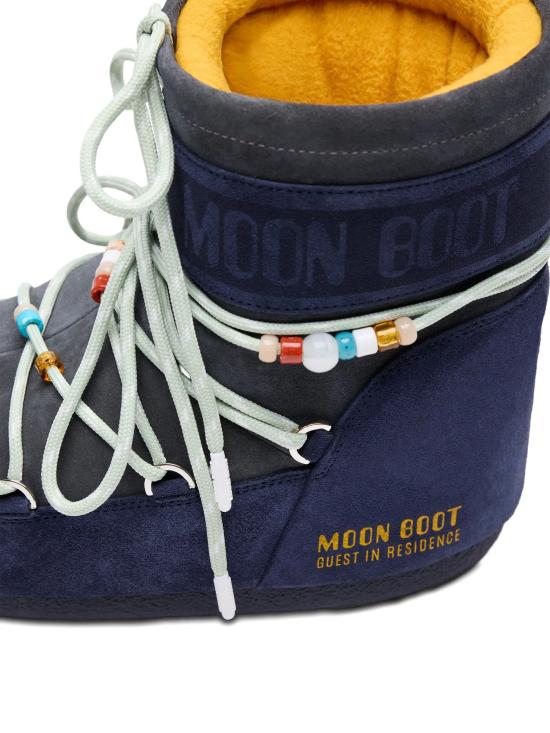 26SS 문부츠 아이콘 나일론 로우 부츠 80D1409730FH02 BLUE - MOON BOOT