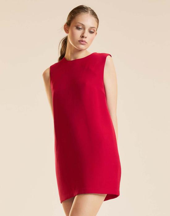  신시아 로리 숏 원피스 신시아 로울리 페넬로페 시프트 드레스 레드 - CYNTHIA ROWLEY