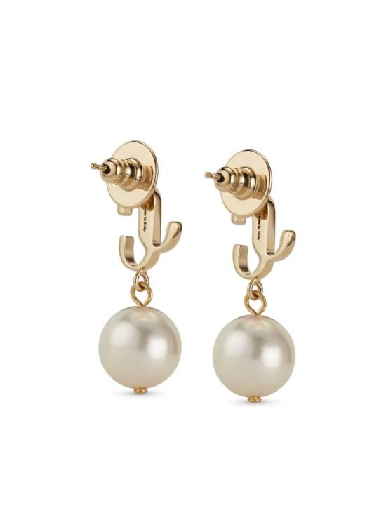 26SS 지미추 이어링 JC PEARL EARRING DXQ GOLD WHITE - JIMMY CHOO