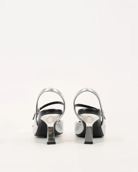 25FW 칼라거펠트 힐/펌프스 KL33623 1SL silver textured lhtr ARGENTO - KARL LAGERFELD