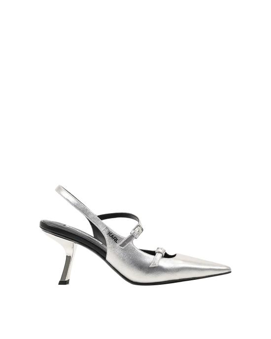 25FW 칼라거펠트 힐/펌프스 KL33623 1SL silver textured lhtr ARGENTO