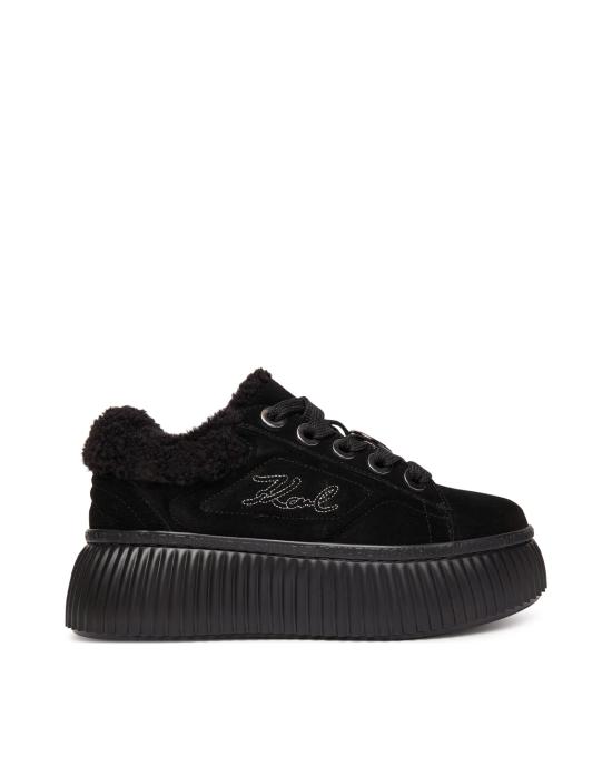 25FW 칼라거펠트 스니커즈 KL42312 50X black suede NERO