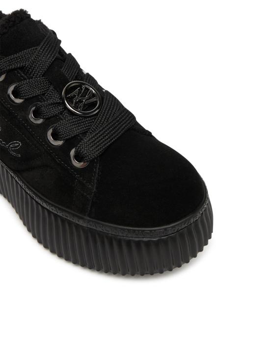 25FW 칼라거펠트 스니커즈 KL42312 50X black suede NERO - KARL LAGERFELD