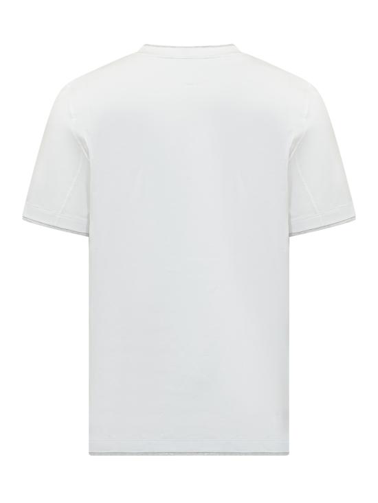 26SS 브루넬로 쿠치넬리 자수 로고 티셔츠 M0B137427 CW787 BIANCO OTTICO TP - BRUNELLO CUCINELLI