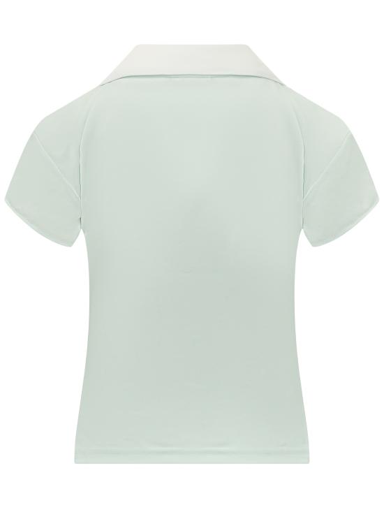 26SS 쿠레쥬 폴로 티셔츠 126JPO057JS0195 B216 LIGHT MINT HERITAGE WHITE - COURREGES