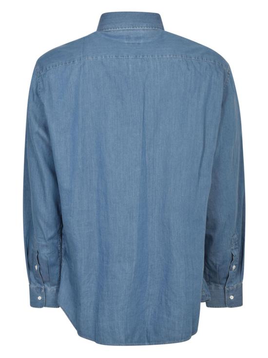 26SS 브루넬로 쿠치넬리 긴팔 셔츠 MR6830627 C001 DENIM MEDIO - BRUNELLO CUCINELLI