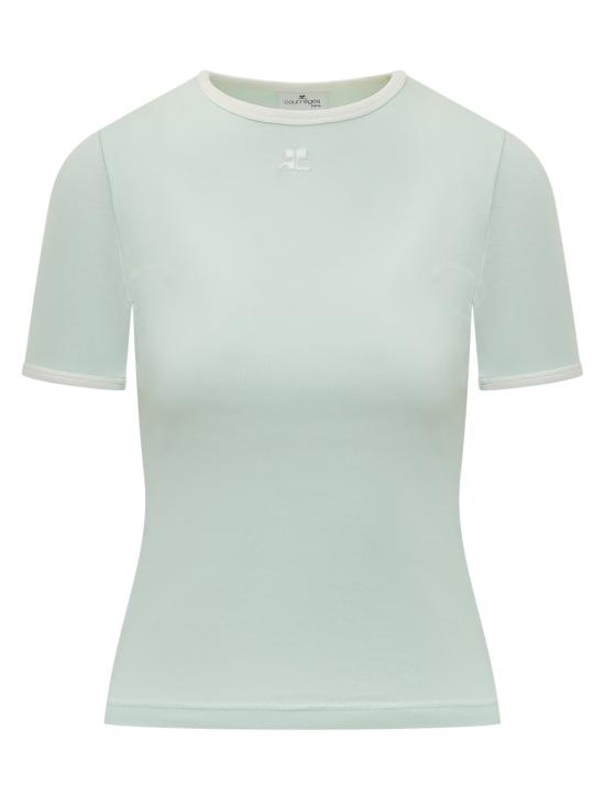 26SS 쿠레쥬 반팔 티셔츠 125JTS017JS0203 B216 LIGHT MINT HERITAGE WHITE