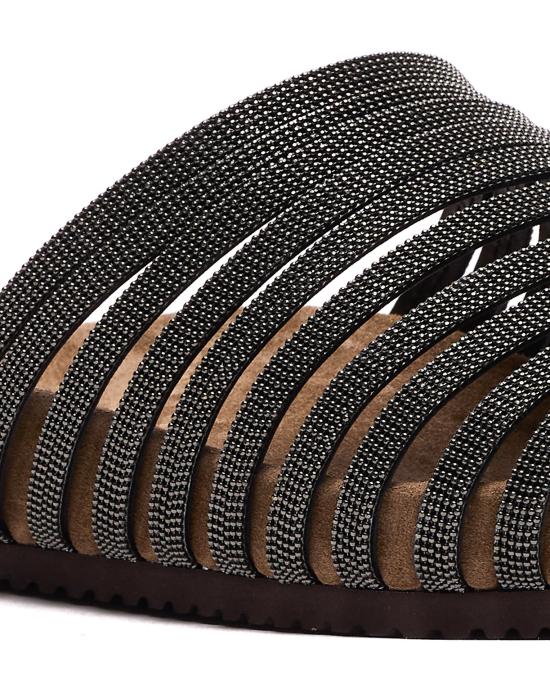 26SS 브루넬로 쿠치넬리 프레셔스 스트랩 스웨이드 슬라이드 MZGAG3157 C101 - BRUNELLO CUCINELLI