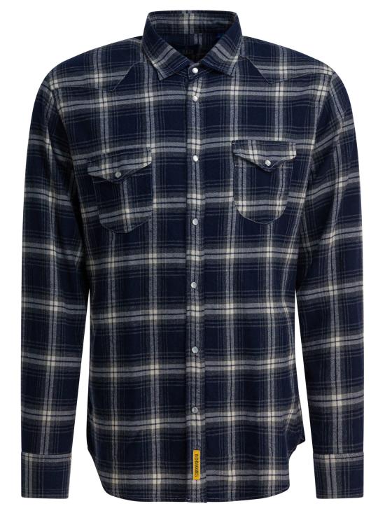 25FW B.D.배기스 긴팔 셔츠 TEXAS B25026 01 BLU