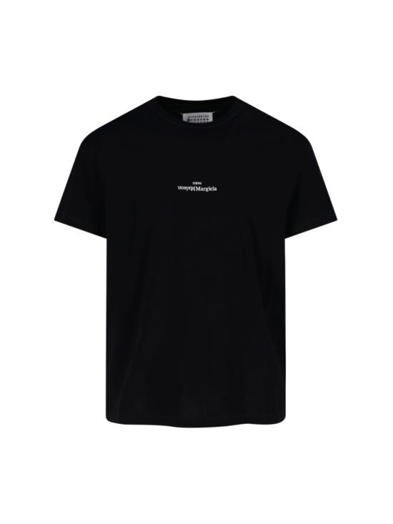 26SS 마르지엘라 디스트로이드 로고 티셔츠 S30GC0701 S22816900 Black
