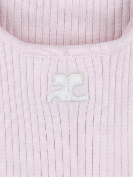 26SS 쿠레쥬 민소매 티셔츠 PERMDE012FI00015009 Pink - COURREGES