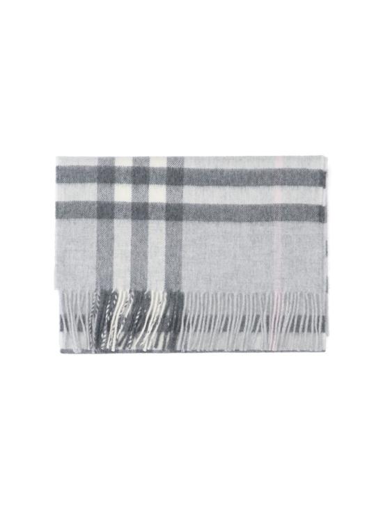 26SS 버버리 체크 캐시미어 스카프 8112637C3382 Grey - BURBERRY