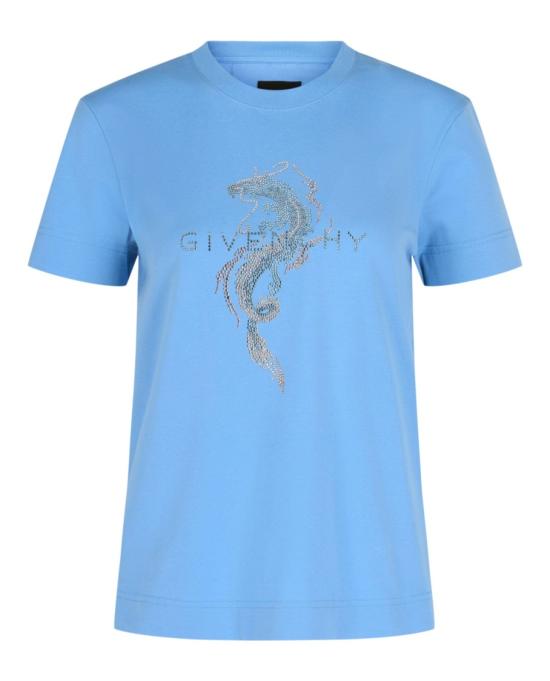  지방시 반팔 티셔츠 BW70AS G1P7 450 40010 S Blue