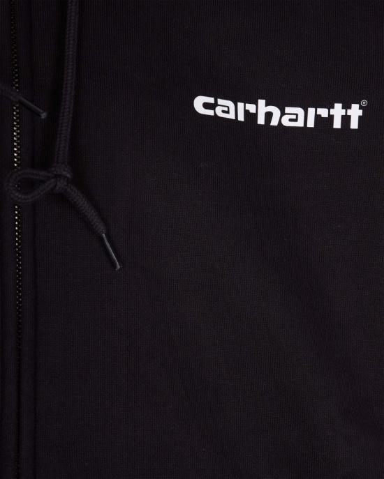 26SS 칼하트 WIP 후드 티셔츠 604474 Black - CARHARTT WIP