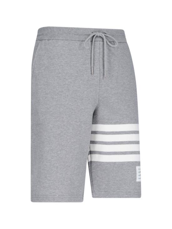 26SS 톰브라운 클래식 루프백 4바 스웨트쇼츠 MJQ012H 00535068 Grey - THOM BROWNE