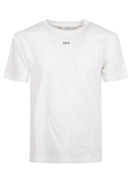 25FW 오프화이트 반팔 티셔츠 OMAA027F25JER0050110 White