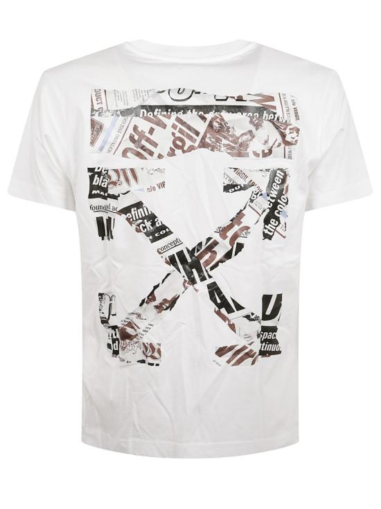 25FW 오프화이트 반팔 티셔츠 OMAA027F25JER0050110 White - OFF WHITE