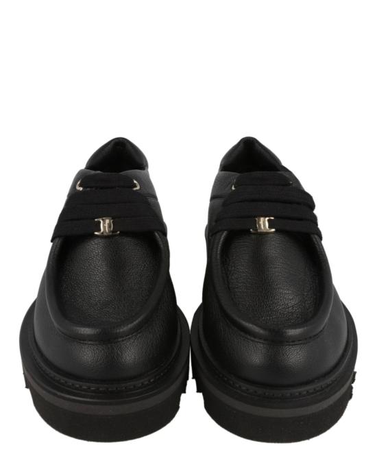  살바토레 페라가모 플랫 슈즈 01D950 756790 1C 00002 8 Black - SALVATORE FERRAGAMO