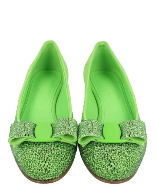  살바토레 페라가모 힐/펌프스 01F609 763699 1B 30021 5 Green - SALVATORE FERRAGAMO