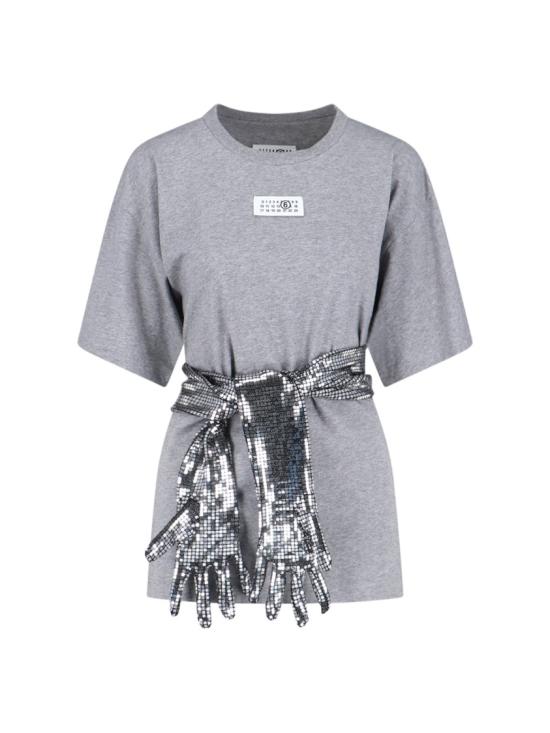 26SS MM6 메종마르지엘라 코튼 티셔츠 윗 글러브 S52GC0358 M20170856M Grey