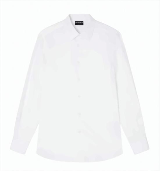 25FW 엠포리오 아르마니 긴팔 셔츠 EM001537 AF15074 F0140 White